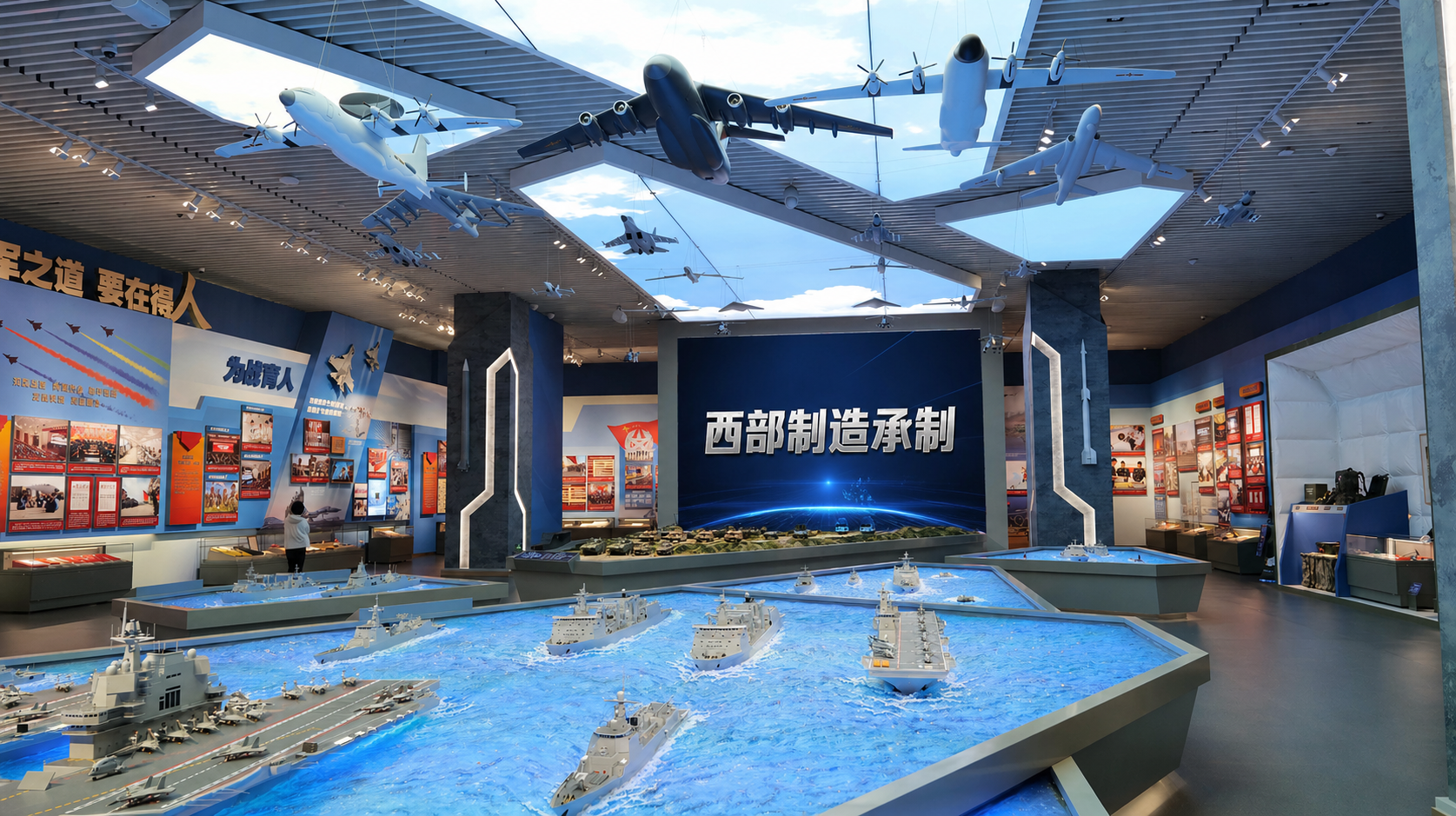 大型軍事模型與飛機(jī)模型定制展示場景
